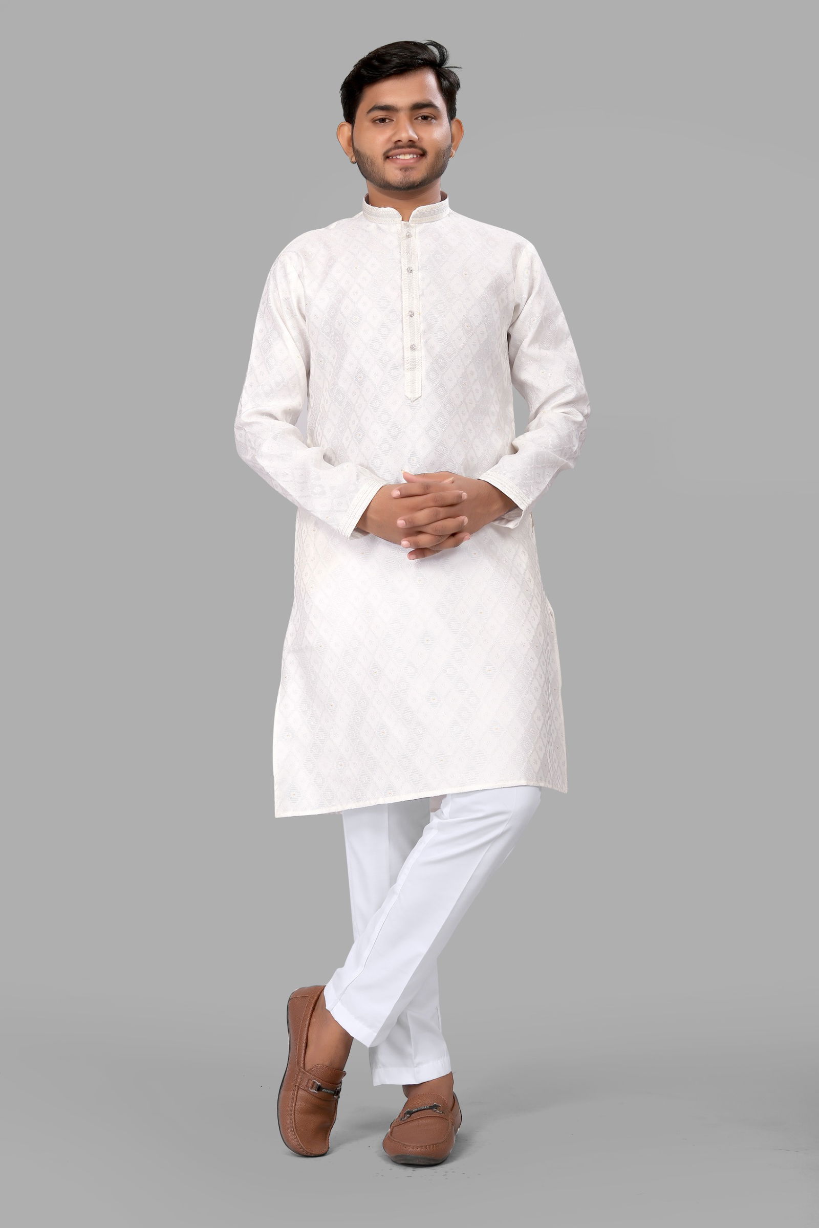 Pintex jacquard 1 Mens Kurta Pajama Manufacturers